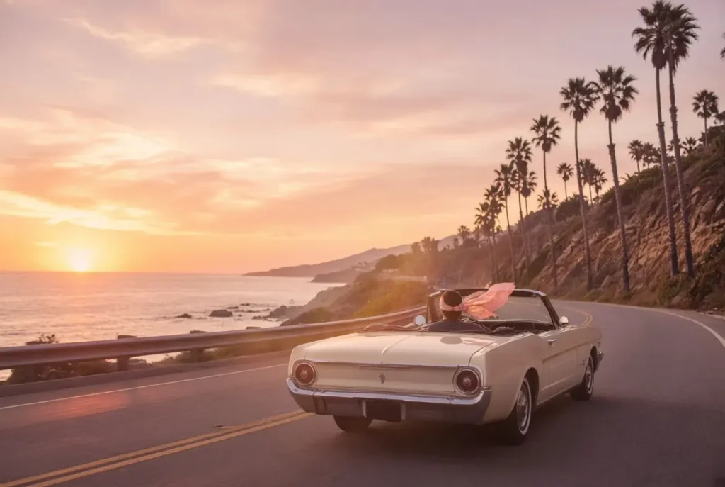 1960s Vibes and Retro Road Trip Captions